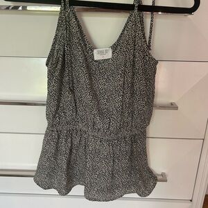 spotted blouse